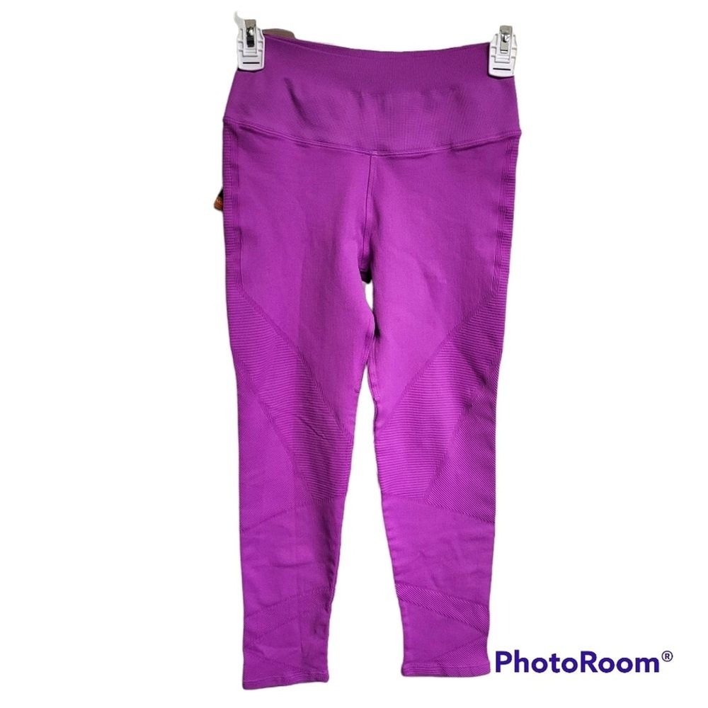 Nux Pinkish Purple Moderate Compression Leggings Women's Size Medium - Picture 6 of 6